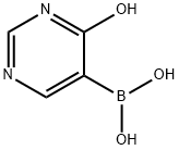 4-Hydroxypyrimidine-5-boronic acid结构式