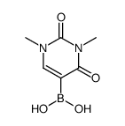 1,3-二甲基嘧啶-2,4-二酮-5-硼酸结构式