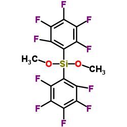 二甲氧基双(五氟苯基)硅烷结构式