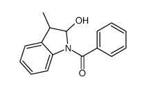 1-Benzoyl-3-methyl-2-indolinol结构式