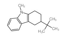 1H-Carbazole,3-(1,1-dimethylethyl)-2,3,4,9-tetrahydro-9-methyl- structure