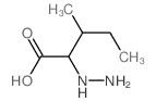 2-hydrazinyl-3-methyl-pentanoic acid结构式