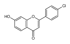 2-(4-chlorophenyl)-7-hydroxychromen-4-one结构式