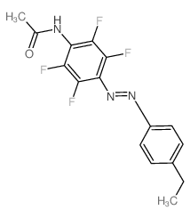 Acetamide,N-[4-[2-(4-ethylphenyl)diazenyl]-2,3,5,6-tetrafluorophenyl]-结构式