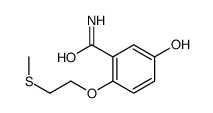 5-hydroxy-2-(2-methylsulfanylethoxy)benzamide结构式