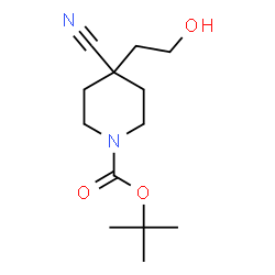 tert-butyl 4-cyano-4-(2-hydroxyethyl)piperidine-1-carboxylate picture