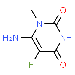 2,4(1H,3H)-Pyrimidinedione,6-amino-5-fluoro-1-methyl-(9CI) Structure