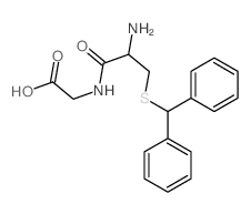 Glycine,N-[S-(diphenylmethyl)-L-cysteinyl]- (9CI) structure