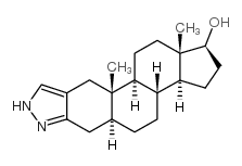 17b-Hydroxy-5a-androstano[3,2-c]pyrazole Structure