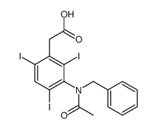 [3-(N-Benzylacetylamino)-2,4,6-triiodophenyl]acetic acid structure