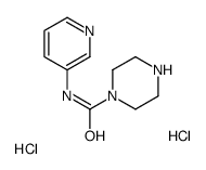 N-(3-Pyridinyl)-1-piperazinecarboxamide dihydrochloride结构式