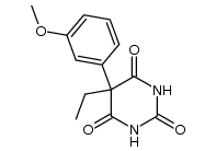 5-ethyl-5-(3-methoxy-phenyl)-pyrimidine-2,4,6-trione Structure