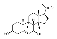 5-PREGNEN-3-BETA, 7-BETA-DIOL-20-ONE Structure