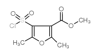 METHYL 4-(CHLOROSULFONYL)-2,5-DIMETHYL-3-FUROATE structure