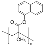 聚(1-萘基丙烯酸甲酯)结构式