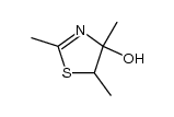 2,4,5-trimethyl-4,5-dihydro-thiazol-4-ol Structure