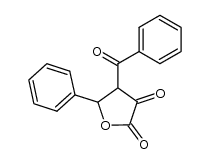 4-benzoyl-5-phenyl-dihydro-furan-2,3-dione结构式