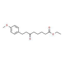 Ethyl 8-(4-methoxyphenyl)-6-oxooctanoate结构式