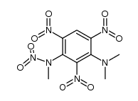 N,N,N'-trimethyl-2,4,6,N'-tetranitro-m-phenylenediamine Structure