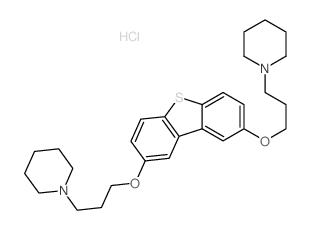 1-(3-((8-(3-(1-Piperidinyl)propoxy)dibenzo(b,d)thien-2-yl)oxy)propyl)piperidine结构式