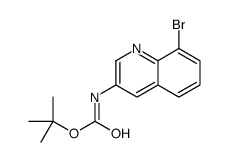 tert-butyl (8-bromoquinolin-3-yl)carbamate structure