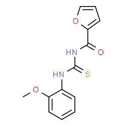 N-{[(2-methoxyphenyl)amino]carbonothioyl}-2-furamide structure