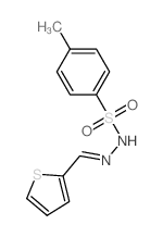 Benzenesulfonic acid,4-methyl-, 2-(2-thienylmethylene)hydrazide Structure