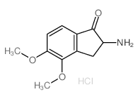 2-amino-4,5-dimethoxy-2,3-dihydroinden-1-one Structure