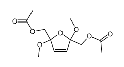 (2,5-dimethoxy-2,5-dihydrofuran-2,5-diyl)bis(methylene) diacetate结构式