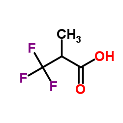3,3,3-三氟-2-甲基丙酸结构式