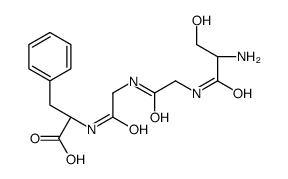 (2S)-2-[[2-[[2-[[(2S)-2-amino-3-hydroxypropanoyl]amino]acetyl]amino]acetyl]amino]-3-phenylpropanoic acid结构式