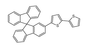 2-(9,9'-spirobi[fluorene]-2-yl)-5-thiophen-2-ylthiophene Structure