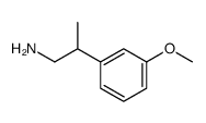 2-(3-甲氧苯基)丙烷-1-胺结构式