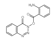 (7-oxo-8,9,10-triazabicyclo[4.4.0]deca-1,3,5,9-tetraen-8-yl) 2-aminobenzoate structure