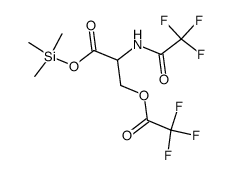 N,O-Bis(trifluoroacetyl)-L-serine trimethylsilyl ester structure