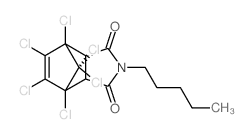 1,4,5,6,7,7-Hexachloro-5-norbornene-2,3-dicarboximide结构式