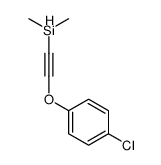 2-(4-chlorophenoxy)ethynyl-dimethylsilane结构式