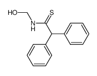 N-hydroxymethyl-2,2-diphenyl-thioacetamide结构式