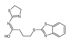 4-(1,3-benzothiazol-2-ylsulfanyl)-N-(4,5-dihydro-1,3-thiazol-2-yl)butanamide Structure