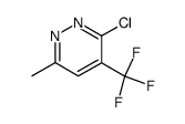 3-CHLORO-6-METHYL-4-(TRIFLUOROMETHYL)PYRIDAZINE Structure