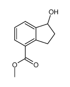 methyl 1-hydroxy-2,3-dihydro-1H-indene-4-carboxylate结构式