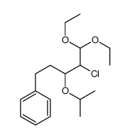 (4-chloro-5,5-diethoxy-3-propan-2-yloxypentyl)benzene结构式