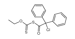 O-Aethyl-S-diphenylchloracetylxanthat Structure