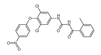 1-[3,5-Dichloro-4-(4-nitro-phenoxy)-phenyl]-3-(2-methyl-benzoyl)-urea Structure