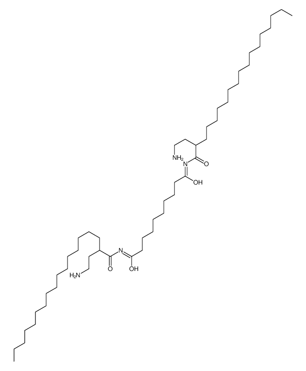 N,N-二[2-[(1-十八烷酰)氨基]乙基]癸二酰胺结构式