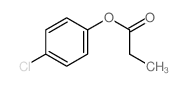 Propanoic acid,4-chlorophenyl ester structure