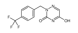 2-[[4-(trifluoromethyl)phenyl]methyl]-1,2,4-triazine-3,5-dione Structure