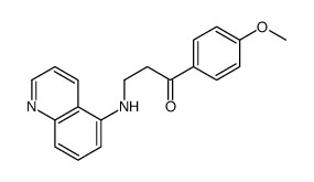 1-(4-methoxyphenyl)-3-(quinolin-5-ylamino)propan-1-one Structure