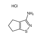 5,6-dihydro-4H-cyclopenta[d]isothiazol-3-ylamine, hydrochloride Structure