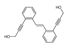 2,2'-Bis(3-hydroxy-1-propinyl)-trans-stilben Structure